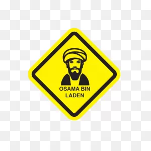 Printed Vinyl Osama Bin Laden Sign | ClipartFlare