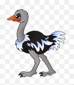 Black Bird Ostrich Clipart Png Background @ Pngimages.pics