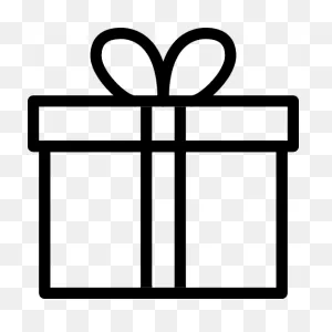Present Outline Outline Of Present Clipart Clipground Png - ClipartFlare