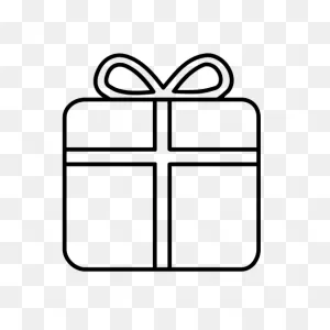 Present Outline Mixed T Icon Png - ClipartFlare