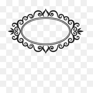 Ornamental Oval Rubber Stamp | Border- Miscellaneous Stamps ClipartFlare.com 