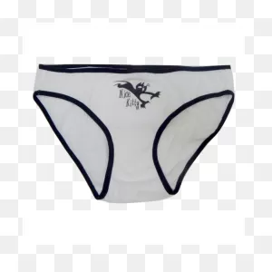 Bad Cat Women Juniors Panty Panties Underwear Intimates Hipster Brief (12,  White)
