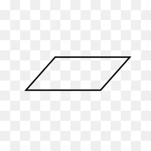 Parallelogram Shape Rhombus Rectangle Triangle - Geometric Shapes ClipartFlare.com 