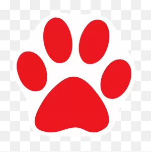 Dog Paw Clipart - Dog Paw Icon Red | Full Size Png Download | ClipartFlare