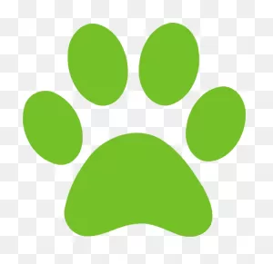Paw Clipart Green - Paw Print Clip Art Vector - (600X583) Png ClipartFlare.com 