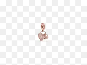 Pandora Love Locks Dangle Charm, Pandora Rose™ & Clear Cz 781807Cz