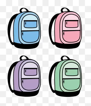 Clipart Backpack Purple Backpack - Back Pack Clip Art - Png ClipartFlare.com 