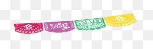 Mexican Fiesta Banner Bunting Papel Picado Party Pennant - Mexican ClipartFlare.com 
