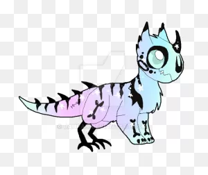 Pastel Goth Dino [Myo] By Jolleraptorhub On 