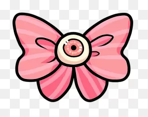 Pink Bow Pastel Goth Freetoedit - Pastel Goth Eyeball Bow Clipart ClipartFlare.com 
