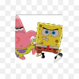 Patrick Star & Spongebob Wall Mural • Pixers® - We Live To Change