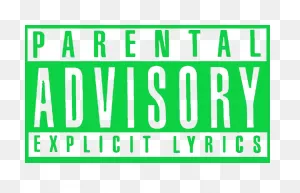 Gold Transparent Parental Advisory Logo