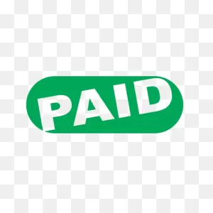 Paid Office Stamp - Retro Design