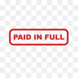 Box Paid In Full Stamp