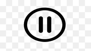 Pause, Round, Button Free Icon Of Dirty Music Icon Pack