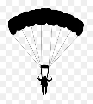 Parachuting Parachute Glide - Free Vector Graphic On ClipartFlare