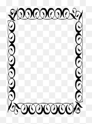 Clip Art Borders Funeral Page - Border For A Card - (444X597) Png ClipartFlare.com 