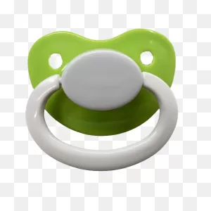 Adult Baby Size 6 Pacifier - Green/white