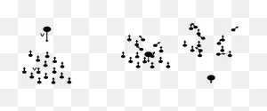 Larger Particle Interacting With A Stream Of Particles. From Left ClipartFlare.com 