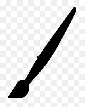 Paintbrush Black And White Clipart - Clipart Suggest