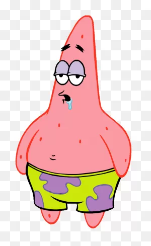 Patrick Star Spongebob Style Transparent Png - Stickpng