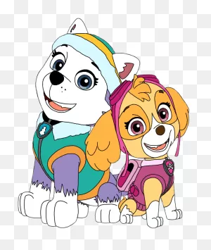 Everest #skye #pawpatrol - Everest And Skye Paw Patrol Clipart ClipartFlare.com 