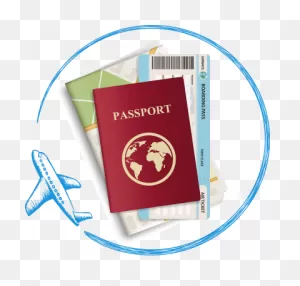 Passport Services - World Map - (392X375) Png Clipart Download