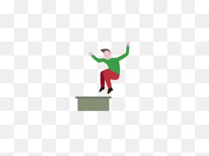 Parkour Extreme Sport Icon Color