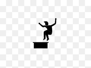 Parkour Extreme Sport Icon Silhouette