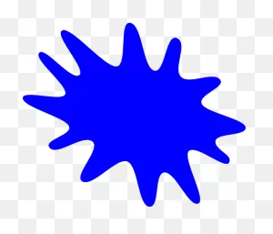 Blue Paint Splat Clipart - Png Download - Full Size Clipart ClipartFlare.com 