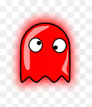 Orange Ghost Pacman Clip Art Free Image Download