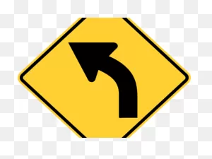 Path Clipart Trail Sign - Turn Road Sign - Png Download - Full ClipartFlare.com 