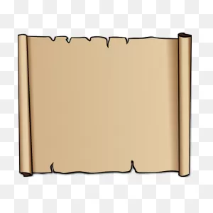 Vector Illustration Of Brown Calfskin Parchment | Free PNG-WebP