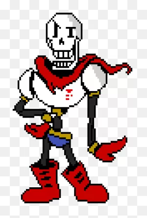 Papyrus Hd - Pixel Art Undertale Papyrus Clipart - Full Size ClipartFlare.com 