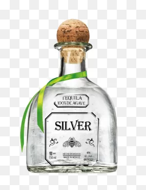 Patron Silver Bottle Over Sized Prop