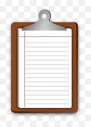 Clipboard And Lined Paper Clipart. Free Download Transparent .png ClipartFlare.com 