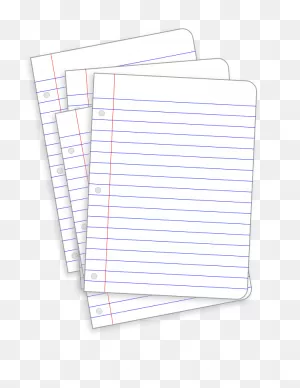 Ruled Paper Notebook Clip Art - Lined Paper Clipart Png Download ClipartFlare.com 