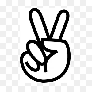 Download Peace Sign Hand Hd Photos Clipart Png Free ClipartFlare.com 