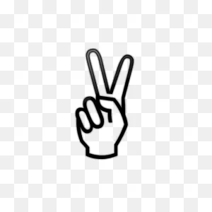 Hand Peace Sign Logos