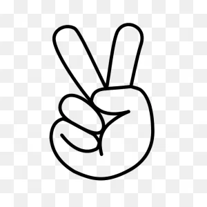 Hand Peace Sign | Free PNG-WebP