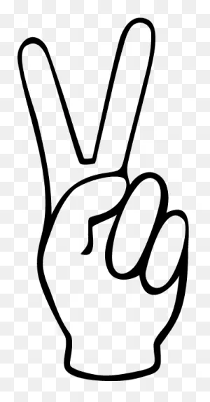 Hand Peace Sign Drawing Hand Peace Sign Gif #xriyuc - Clipart Suggest
