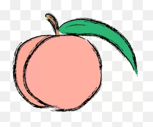 Peach Clipart Vector - Georgia On My Mind Png Transparent Png ClipartFlare.com 