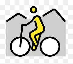 Person Mountain Biking Emoji Clipart - Clip Art - Png Download ClipartFlare.com 