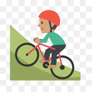 Person Mountain Biking Emoji Clipart. Free Download Transparent ClipartFlare.com 