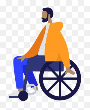 Humans People Wheelchair - Free Vector Graphic On ClipartFlare