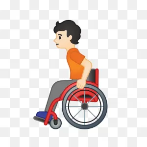 Person In Manual Wheelchair Emoji Clipart. Free Download ClipartFlare.com 