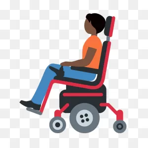 Person In Motorized Wheelchair Emoji Clipart. Free Download ClipartFlare.com 