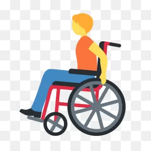 Person In Manual Wheelchair Emoji Clipart. Free Download ClipartFlare.com 