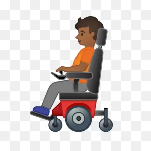 Person In Motorized Wheelchair Emoji Clipart. Free Download ClipartFlare.com 