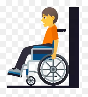 Person In Manual Wheelchair People Sticker - Person In Manual ClipartFlare.com 